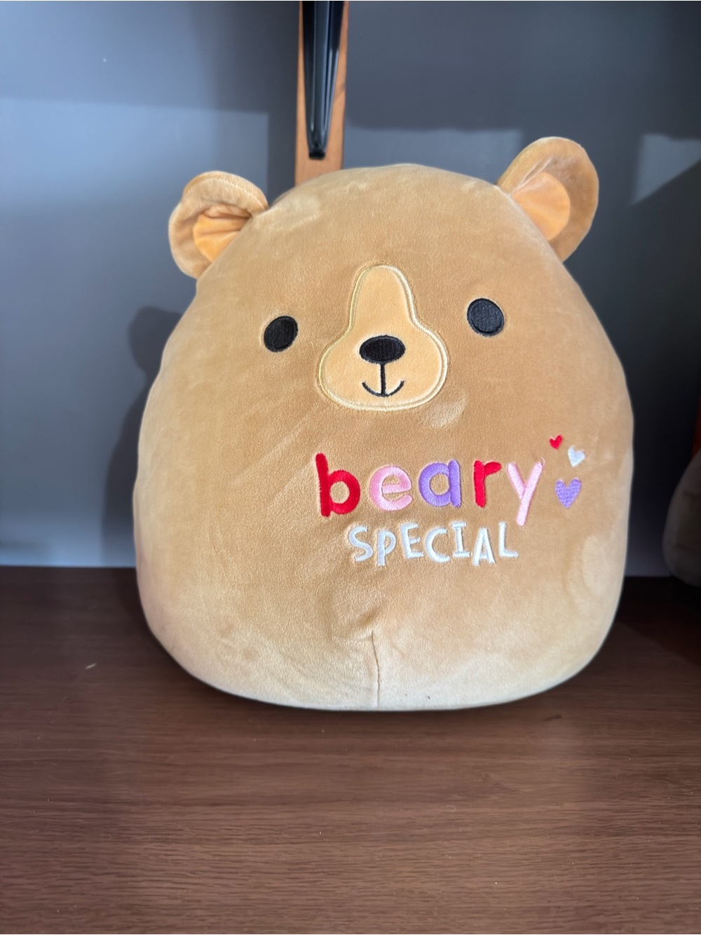 Squishmallows Tan 'Beary Special' Plush Bear Pillow